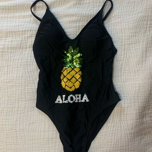 Target Pineapple One-Piece Bathing Suit